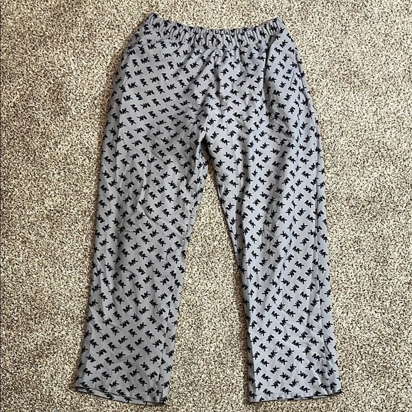 Michael Kors Other - Michael Kors Cream Pants with Black MK Pattern